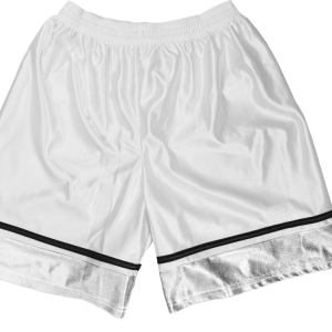 5"  ADULT  ATHLETIC SHORTS - White, M