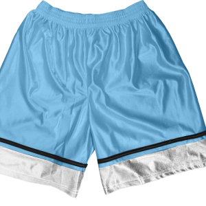 5"  ADULT  ATHLETIC SHORTS - Columbian Blue, M