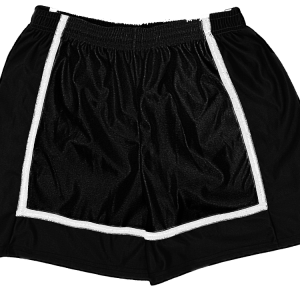 5"  ADULT  ATHLETIC SHORTS - Black, M