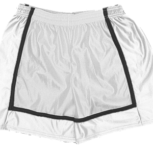 5"  ADULT  ATHLETIC SHORTS - White, M