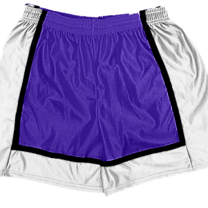 5"  ADULT  ATHLETIC SHORTS - Purple, M