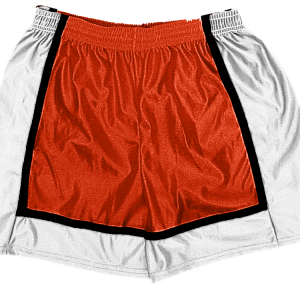 5"  ADULT  ATHLETIC SHORTS - Orange, M