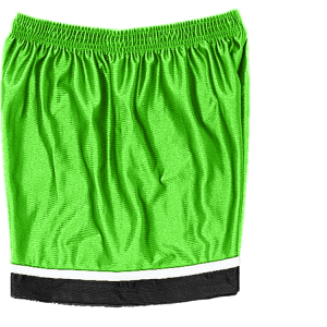 9"  Youth  ATHLETIC SHORTS - Neon Green, M
