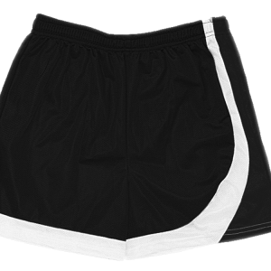 7"  ADULT  ATHLETIC SHORTS - Black, M