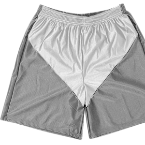 5"  ADULT  ATHLETIC SHORTS - Silver, M