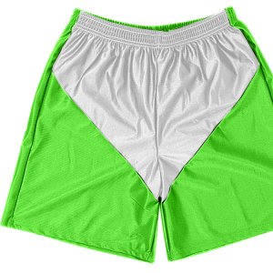 5"  ADULT  ATHLETIC SHORTS - Neon Green, M