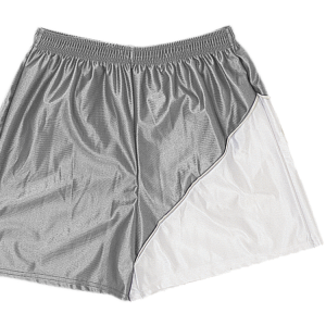 5"  ADULT  ATHLETIC SHORTS - Silver, M