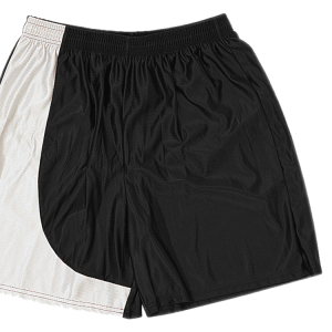 5"  ADULT  ATHLETIC SHORTS - Black, M