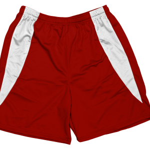 5"  ADULT  ATHLETIC SHORTS - Red, M