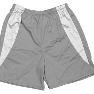 5"  ADULT  ATHLETIC SHORTS - Silver, M