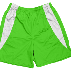 5"  ADULT  ATHLETIC SHORTS - Neon Green, M