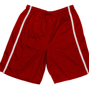 5"  ADULT  ATHLETIC SHORTS - Red, M