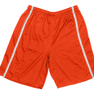 5"  ADULT  ATHLETIC SHORTS - Orange, M