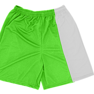 5"  ADULT  ATHLETIC SHORTS - Neon Green, M