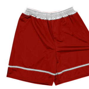 9"  ADULT  ATHLETIC SHORTS - Red, M