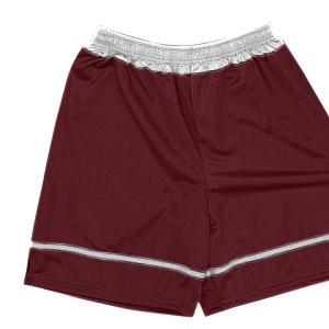9"  ADULT  ATHLETIC SHORTS - Maroon, M