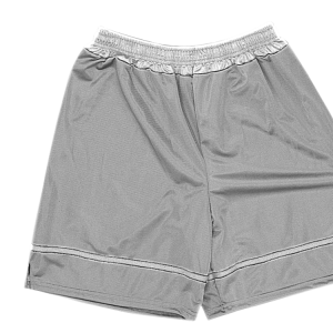 9"  ADULT  ATHLETIC SHORTS - Silver, M