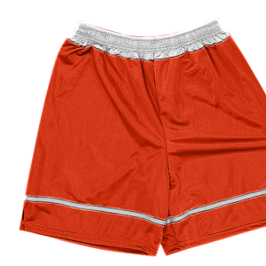 9"  ADULT  ATHLETIC SHORTS - Orange, M