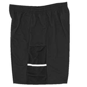 9"  ADULT  ATHLETIC SHORTS - Black, M