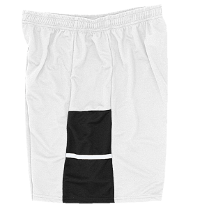 9"  ADULT  ATHLETIC SHORTS - White, M