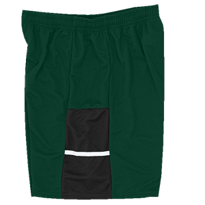 9"  ADULT  ATHLETIC SHORTS - Dark Green, M