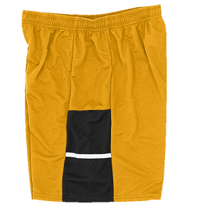 9"  ADULT  ATHLETIC SHORTS - Gold, M