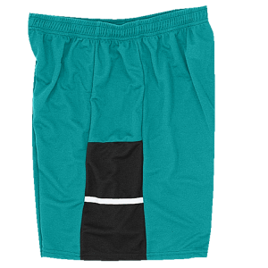 9"  ADULT  ATHLETIC SHORTS - Teal, M