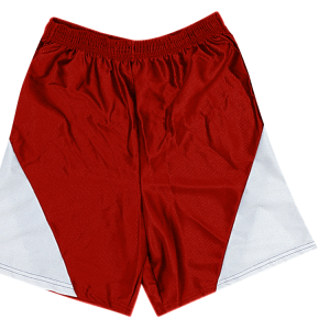 9"  ADULT  ATHLETIC SHORTS - Red, M