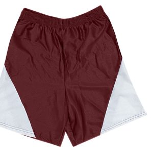 9"  ADULT  ATHLETIC SHORTS - Maroon, M