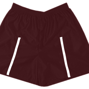 5"  ADULT  ATHLETIC SHORTS - Maroon, M