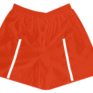 5"  ADULT  ATHLETIC SHORTS - Orange, M