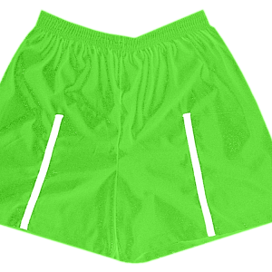 5"  ADULT  ATHLETIC SHORTS - Neon Green, M