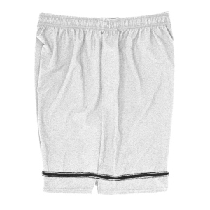 5"  ADULT  ATHLETIC SHORTS - White, M
