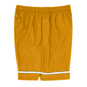 5"  ADULT  ATHLETIC SHORTS - Gold, M