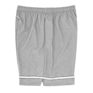 5"  ADULT  ATHLETIC SHORTS - Silver, M