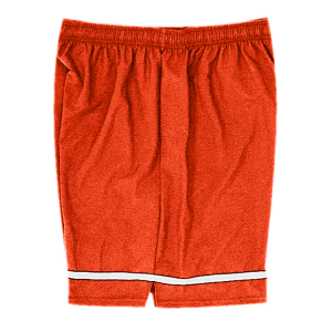 5"  ADULT  ATHLETIC SHORTS - Orange, M
