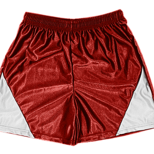 5"  ADULT  ATHLETIC SHORTS - Red, M