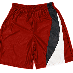 5"  ADULT  ATHLETIC SHORTS - Red, M