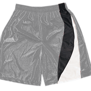 5"  ADULT  ATHLETIC SHORTS - Silver, M