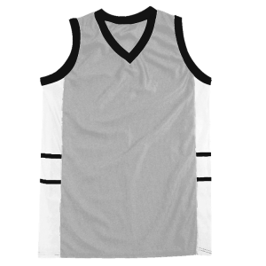 ADULT  MULTI SPORT JERSEY - Silver, M