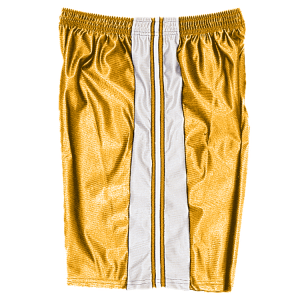 5"  ADULT  ATHLETIC SHORTS - Gold, M
