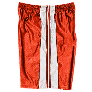 5"  ADULT  ATHLETIC SHORTS - Orange, M