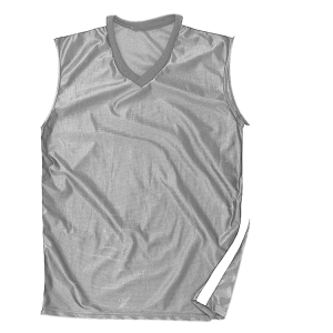 ADULT  MULTI SPORT JERSEY - Silver, M