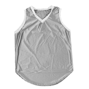 YOUTH  BASEBALL JERSEY - Silver, M