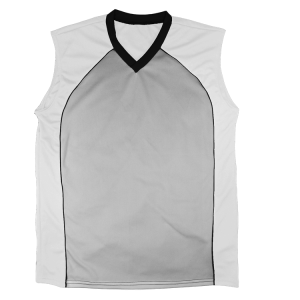 ADULT  MULTI SPORT JERSEY - Silver, M