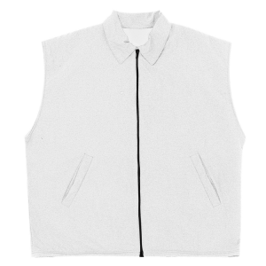 YOUTH WARM UP VEST - White, M