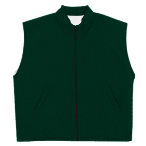 YOUTH WARM UP VEST - Dark Green, M