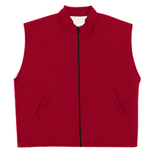 YOUTH WARM UP VEST - Cardinal, M