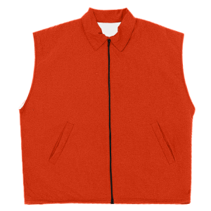 YOUTH WARM UP VEST - Orange, M