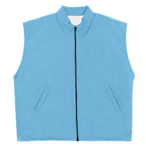 YOUTH WARM UP VEST - Columbian Blue, M